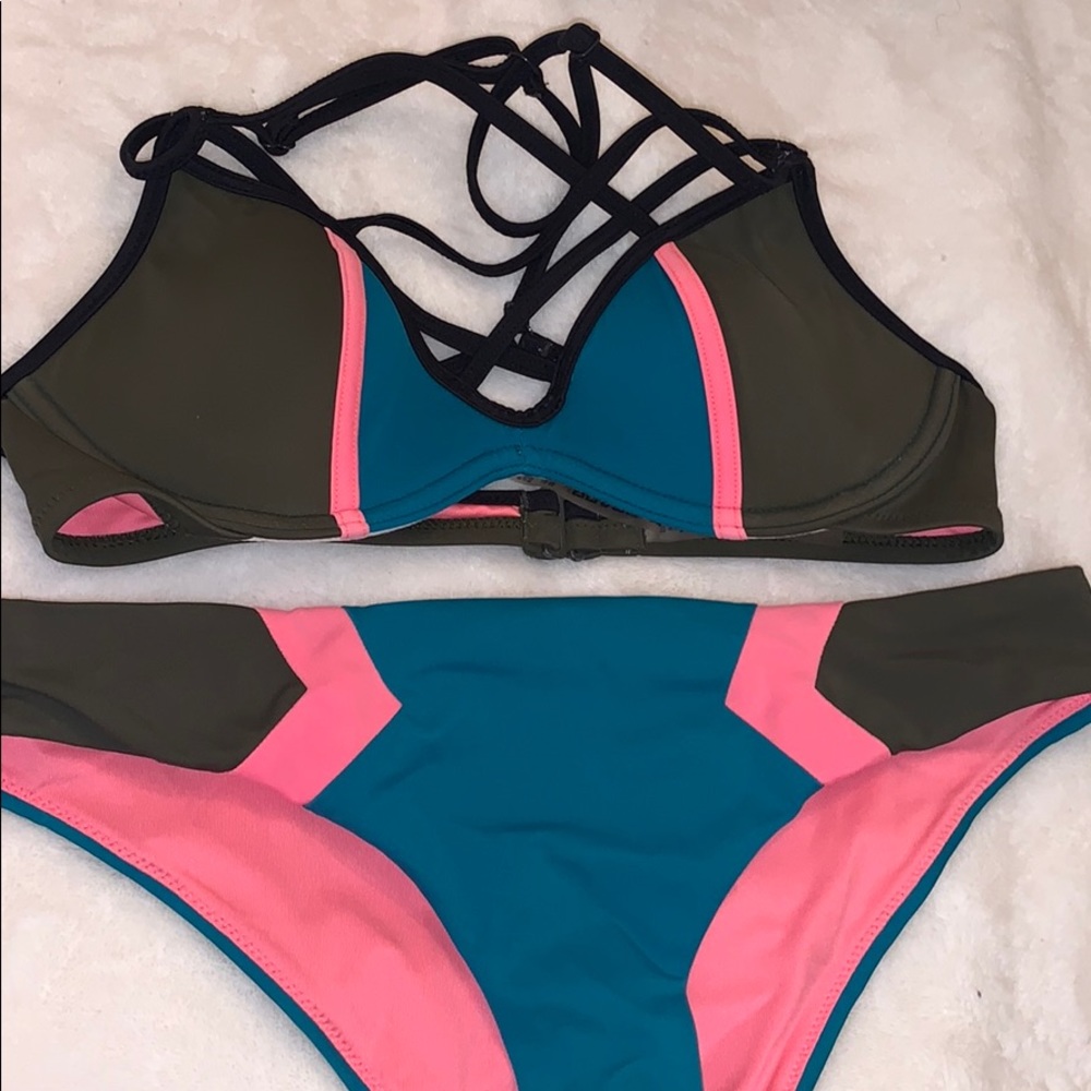 Pink bikini set